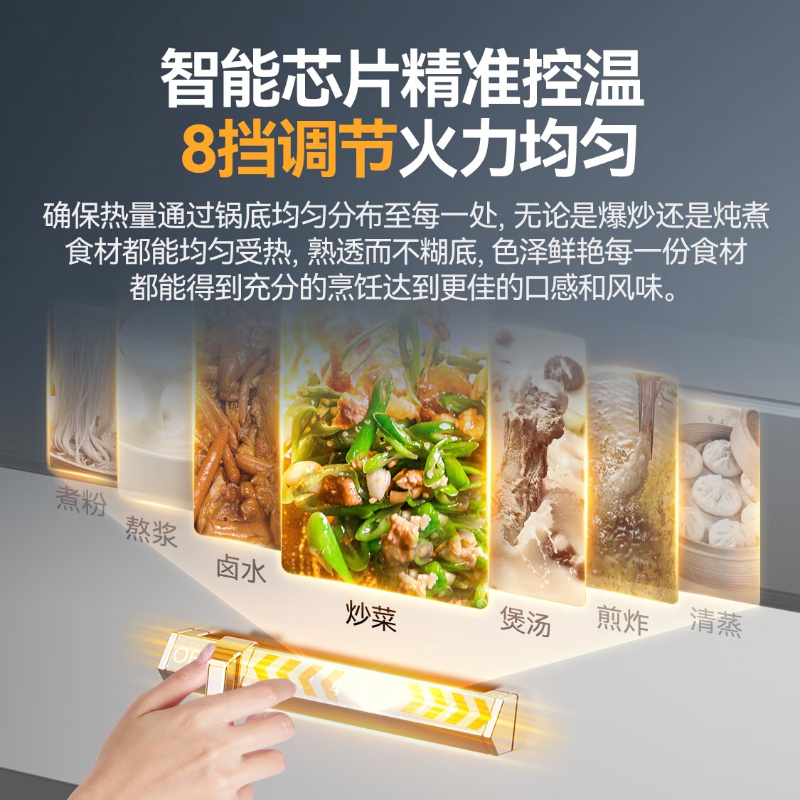 麥大廚金麥款201材質(zhì)電磁大炒爐雙頭大鍋灶700