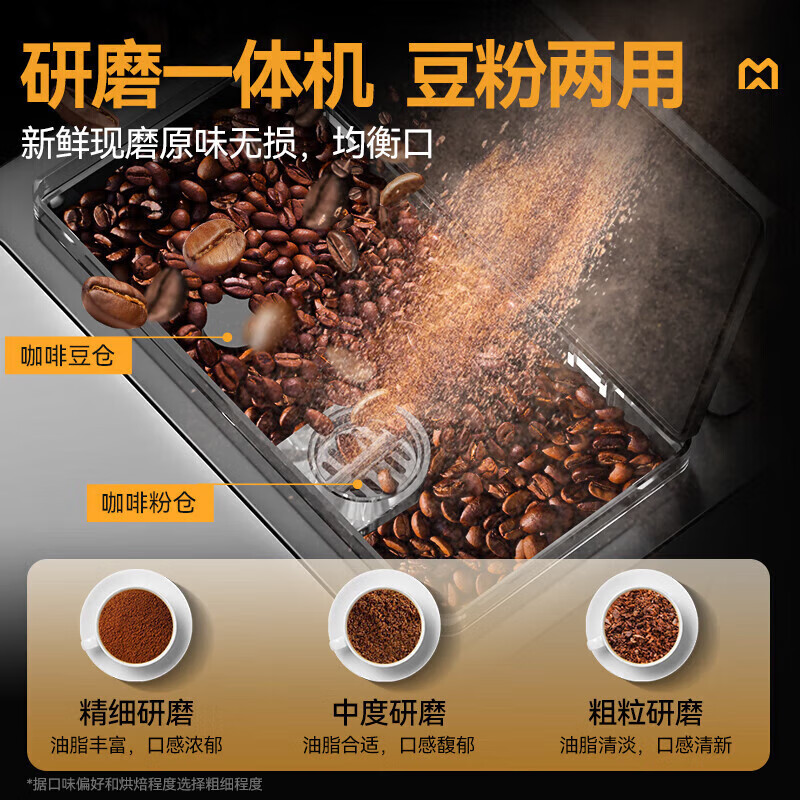 麥大廚B22系列標(biāo)準(zhǔn)款家用無底座全自動(dòng)咖啡機(jī)